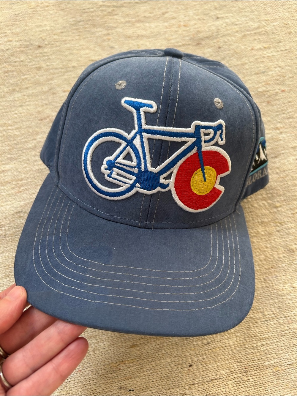Colorado Bike baseball hat 🚲 - great gift for CO and bike lovers! Like new - Picture 1 of 11